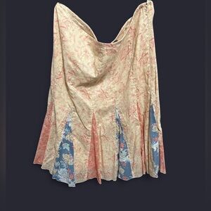 Vintage Adrienne Vittadini Multicolor Floral Skirt